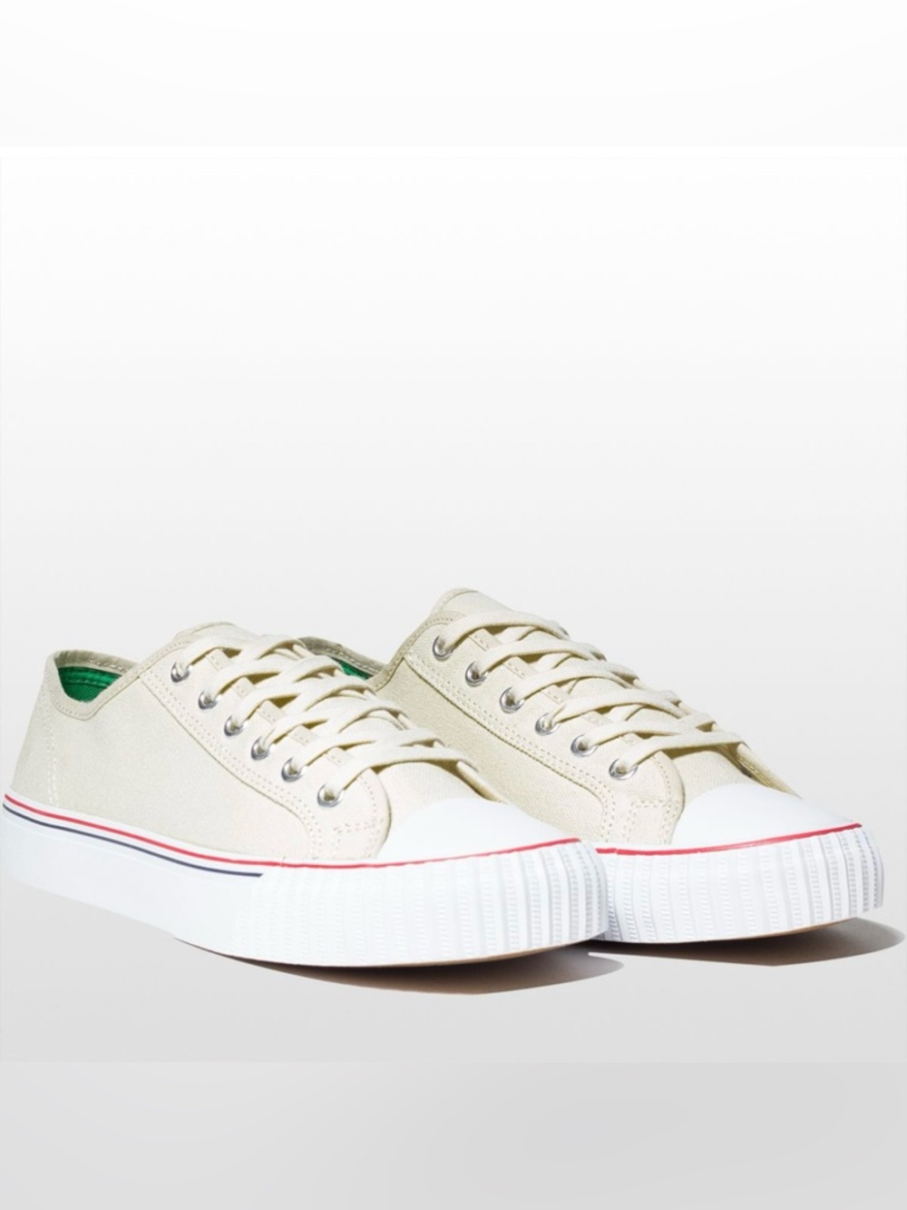 Men’s PF Flyers Center Lo Classic Reissue in Natural White NIB